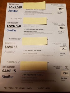 Similac Checks $70.