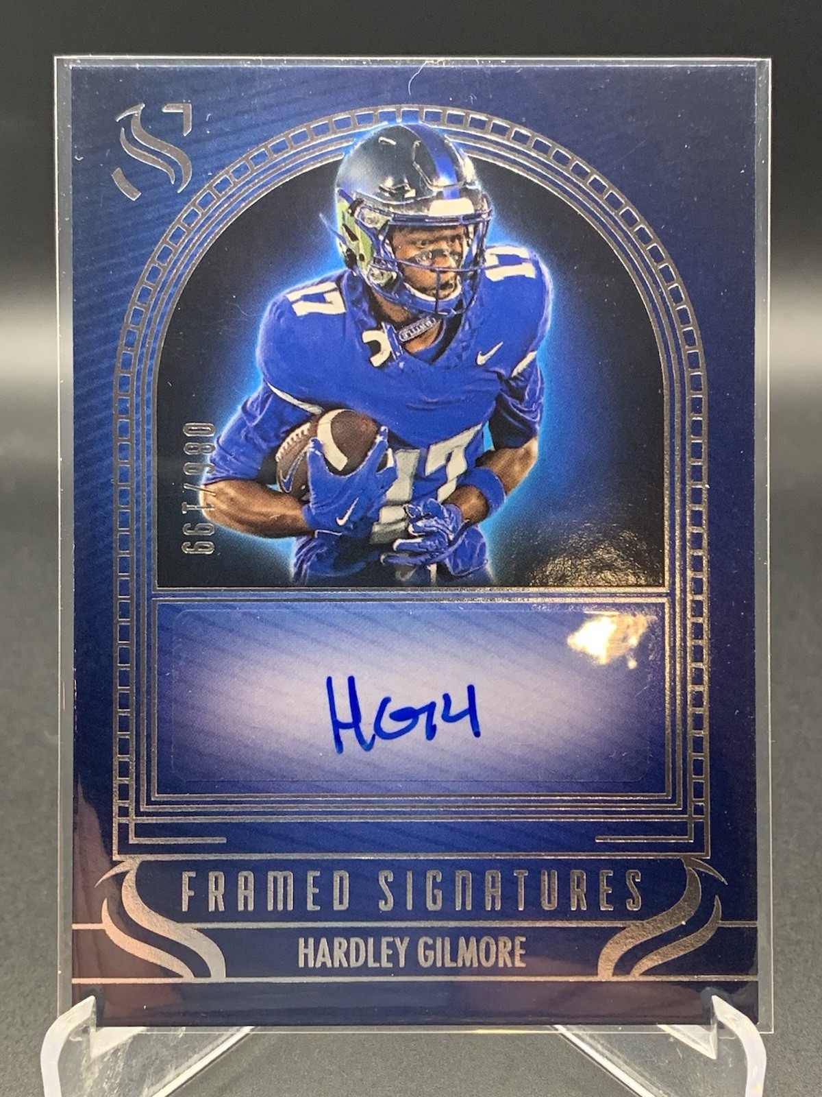 Hardley Gilmore 2025 Panini Silhouette 086/199 Framed Signatures Auto #FS-HGE
