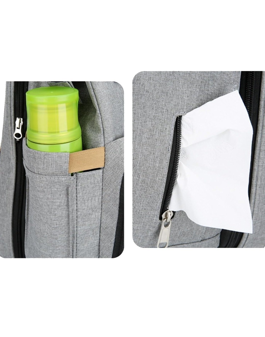 3-in-1 Baby Diaper Bag Backpack with Changing Station Portable