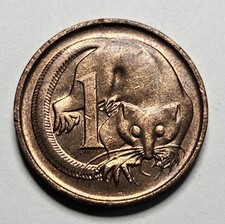1981 Australia Coin 1 One Cent - Feather-Tailed Glider  - Bronze Coin Australian