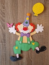 Tonkarton Fensterbild Tanzender Clown Karneval/Fasching Hobbyauflösung