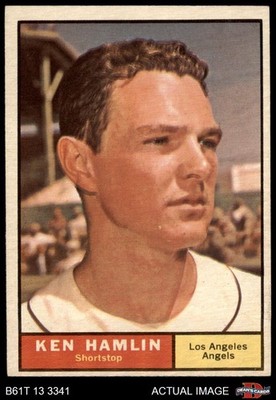 1961 Topps #263 Ken Hamlin border colors in box Angels VARIATION 5 - EX