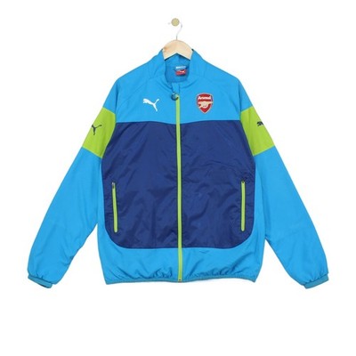 Puma Arsenal Trainingsjacke Herren Größe XL Blau Fußball Full Zip