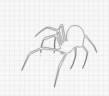 Arachnid Spider Sign Mylar Stencil Various Sizes Made in USA -L358