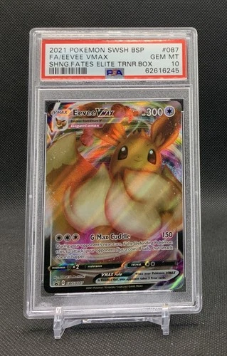 Eevee VMAX SWSH087 Black Star Promo Shining Fates ETB PSA 10 Gem Mint