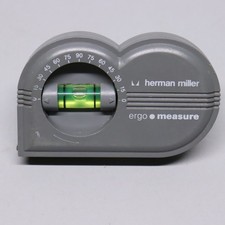 Specchio vintage Herman Miller Ergo strumento di misura a nastro livello rotante Germania 1992
