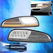 For 97-04 Chevy Corvette C5 Clear Sequential Led Signal Lamp Bumper Corner Light