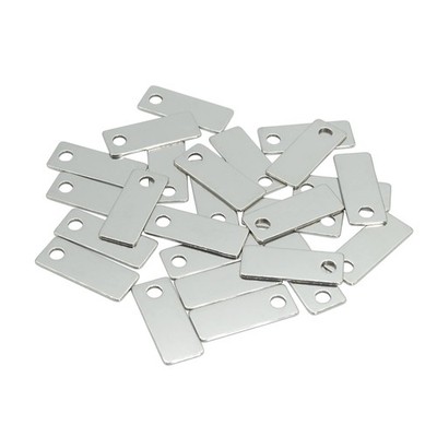 StayMax Metal Engraving Blanks Stamping 304 0.98inch*0.39inch, Silver
