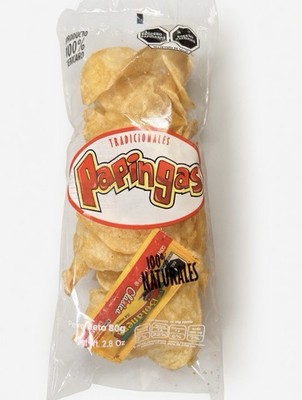 Papingas Natural Potato chips 12 Product of Mexico