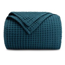 100 Cotton Waffle Weave Throw Blanket 50x60 Inch Breathable Soft Bed Sofa