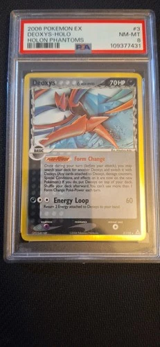 Deoxys (Delta Species Attack Forme) 3/110 Holon Phantoms Holo PSA 8