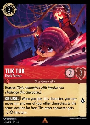 Tuk Tuk, Lively Partner - FOIL - Ursula's Return - Lorcana TCG