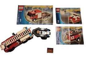 LEGO City Ladder Truck & Container Stacker 7239+7992