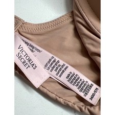Victoria's Secret T-Shirt Push Up Full Coverage Bra 34DD Beige Smooth Underwire