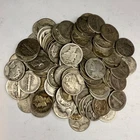 90% Silver - Mercury Dime Lot - $10 FV Face Value Circulated Condition A1-2