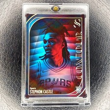 STEPHON CASTLE SSP Contour Rookie Case Hit 2024-25 Silhouette Basketball Card #7
