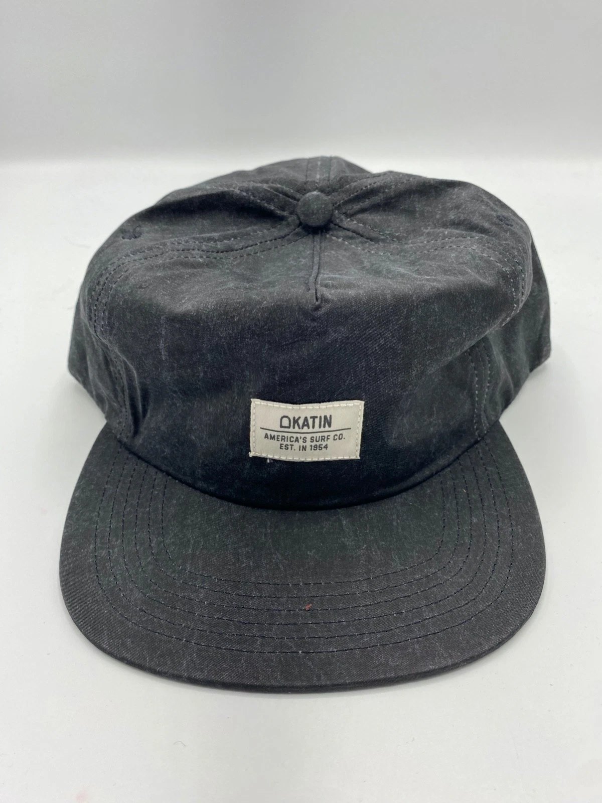 The Katin Logo Black Men Surf Graphic Adjustable Snapback Hat Cap One Size