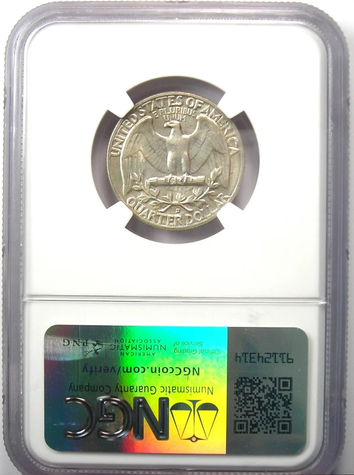 1955-D Washington Quarter 25C - Certified NGC MS67 (Gem BU UNC) - $2,500 Value - Image 3 of 4