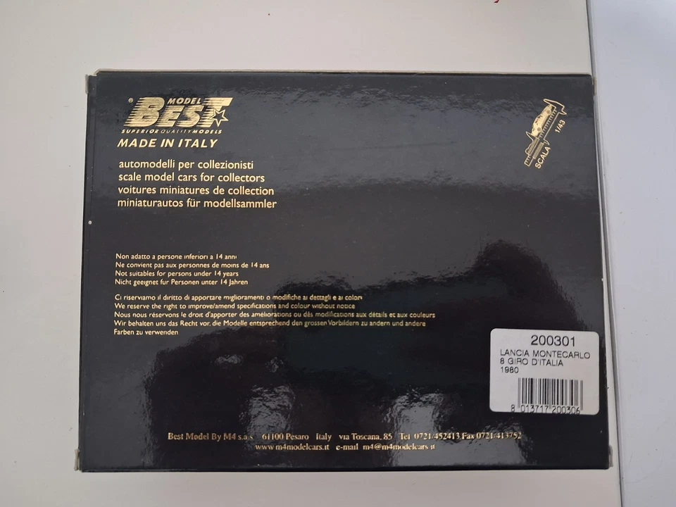 modellini 1/43 best lancia beta montecarlo 8° giro d'italia 1980 serie limitata - Image 2 of 2