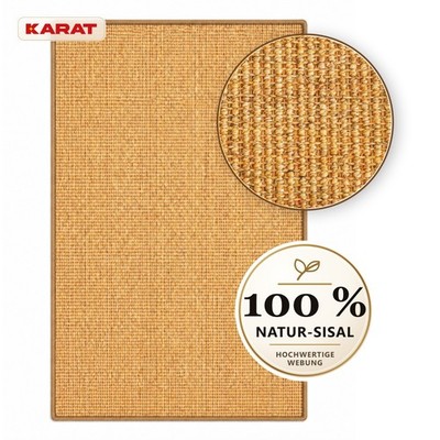 Sisal Teppich auf Maß  Goa  Naturteppich aus 100 % Sisal mit rutschhemmendem