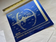Star Trek Deep Space Nine DS9 Station ChromArt Chromium Print 1994