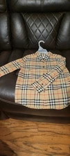 Burberry Kids Check Cotton-blend Shirt