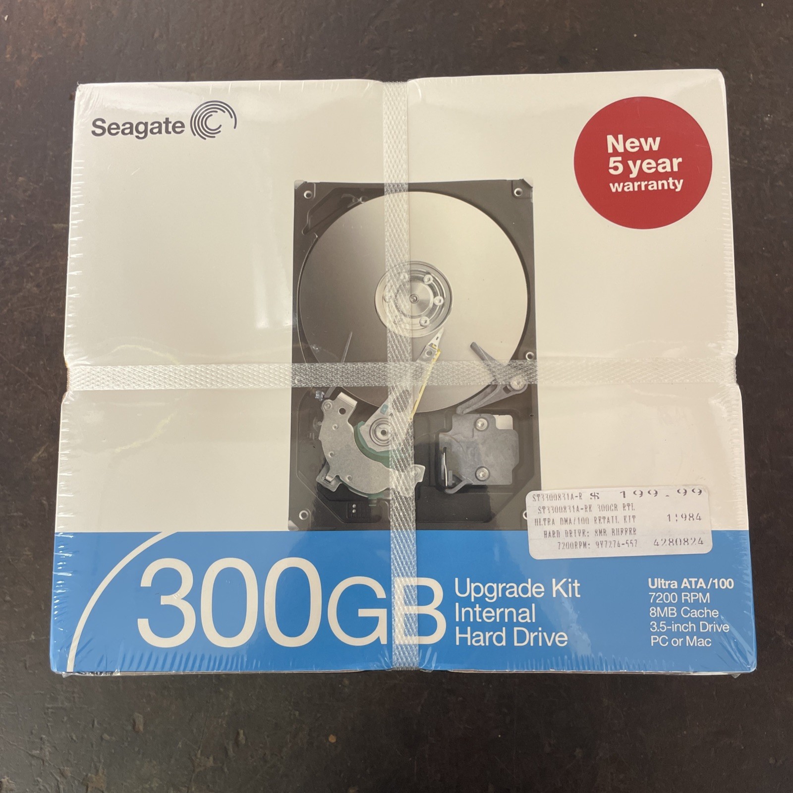 Unidad de disco duro interna IDE de 3,5" Seagate 300 GB ST3300831A en caja de venta 7200,8