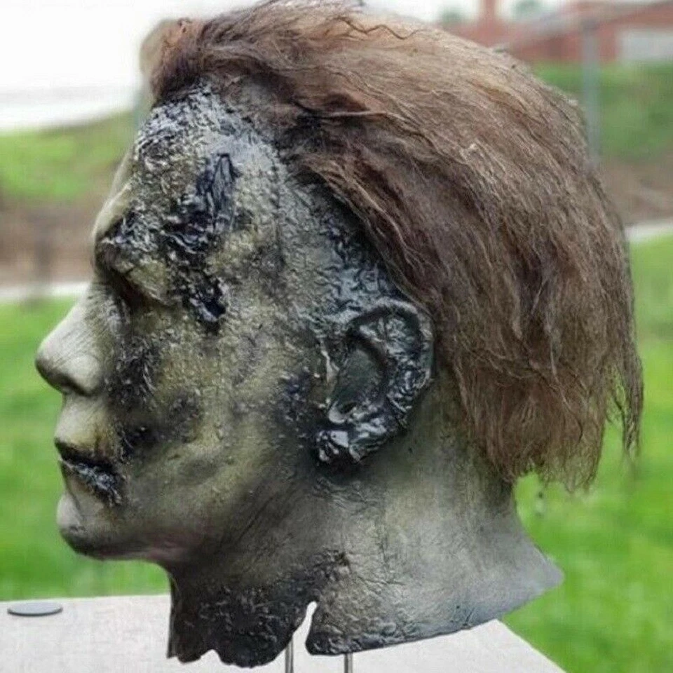 Halloween Michael Myers Maske Scary Deluxe Adult Latex Horror Kostüm Killer DE - Bild 4 von 4