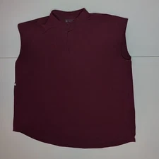 FIGS Technical Collection Top Women's Large Maroon Scrub SleevelessShirt