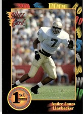 1991 Wild Card Draft Andre Jones Notre Dame Fighting Irish #66