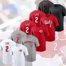 FASTSHIP - Gavin Lux #2 Cincinnati Red 2025 Player Name & Number Fan Gifts