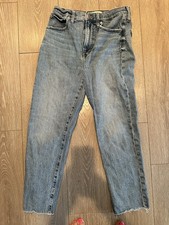 Madewell The Perfect Vintage Straight Jean Light Wash Blue Denim Women's 28