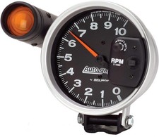 Auto Meter 233904 Autogage Monster Shift-lite Tachometer Black Dialsilver Bezel Auto Meter 233904 Autogage Monster Shift-lite Tachometer Black Dialsilver Bezel