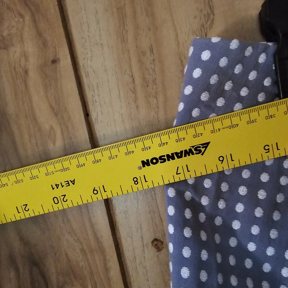 Pantalones Cortos Ann Taylor Para Mujer 6 Azul/Blanco Punto Cinturón Lazos Cremallera Frontal Daisy Duke Foto 3 de 4