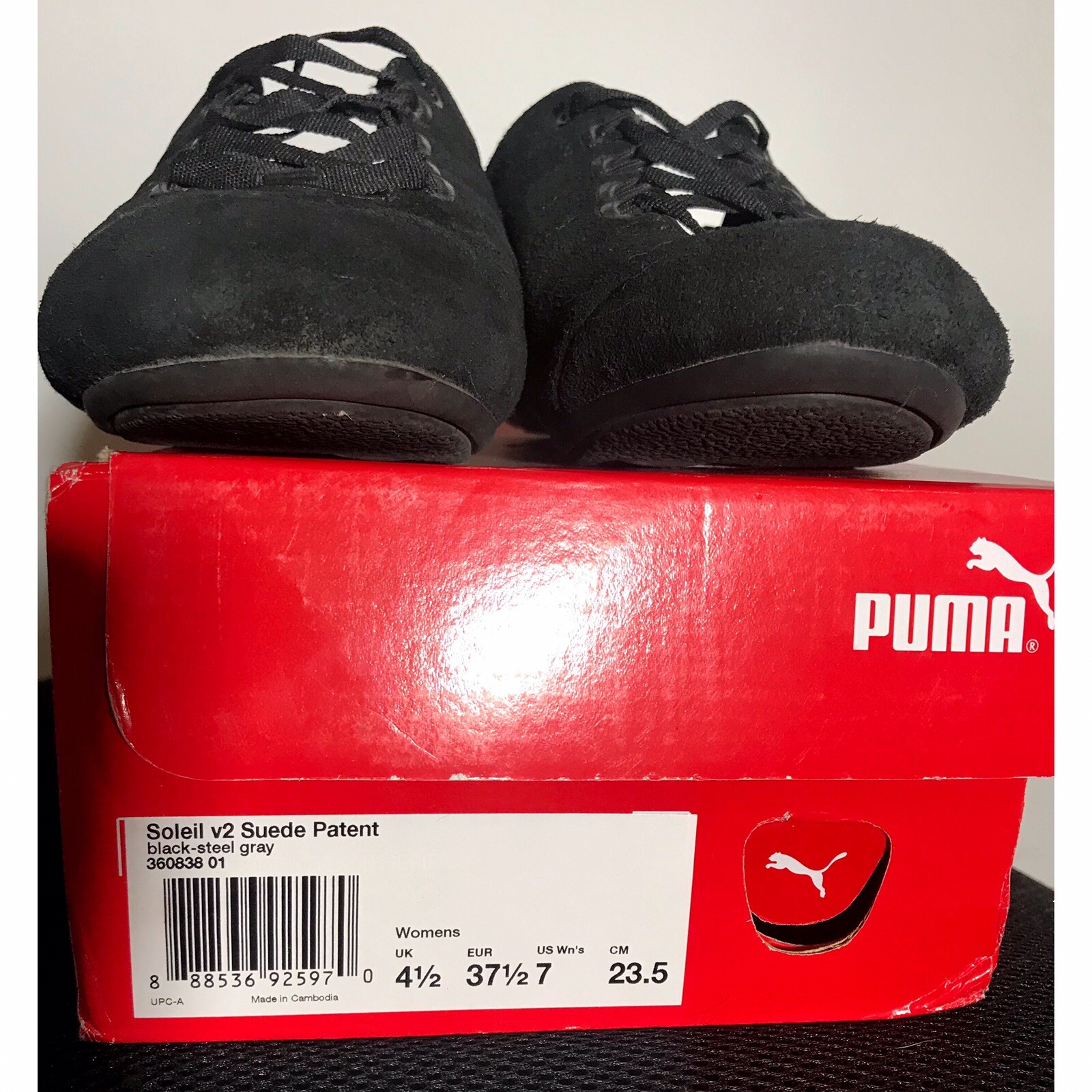 puma women's soleil v2 suede patent sneaker