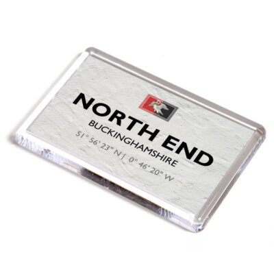 FRIDGE MAGNET - North End, Buckinghamshire - Lat/Long SP8427