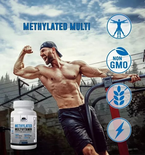 Methylated Multivitamin for Adults - Without Iron + Active B12, (Pack of 3) . - Picture 6 of 7