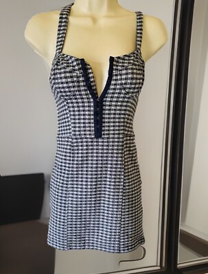 free people blue gingham dress Women's Flowy Bohemian Holiday Chiffon Maxi Dress