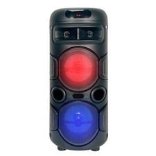 Portable Party Bluetooth Speaker Dual 4'' Woofers with TWS/FM/USB/AUX PA Speaker