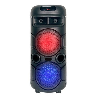 Portable Party Bluetooth Speaker Dual 4'' Woofers with TWS/FM/USB/AUX PA Speaker