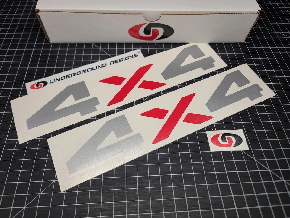 Calcomanías 4x4 (paquete de 2) calcomanías para guardabarros de cabecera de puerta trasera para Dodge Ram Dakota Sport Foto 2 de 3