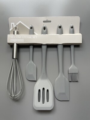 TJM Silikon Utensil Set (5er Set Utensilien) - VERSANDKOSTENFREI