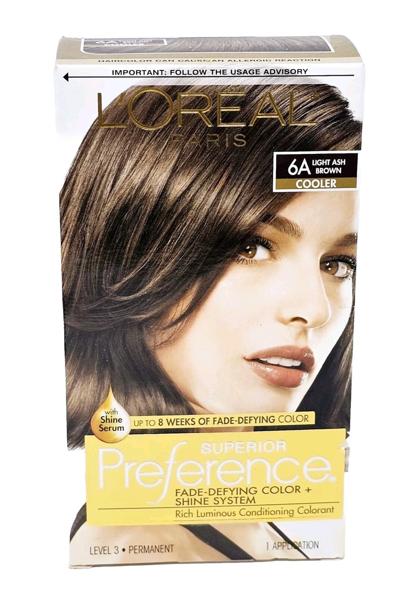 L'Oreal Paris Superior Preference Hair Color # 6A Light Ash Brown