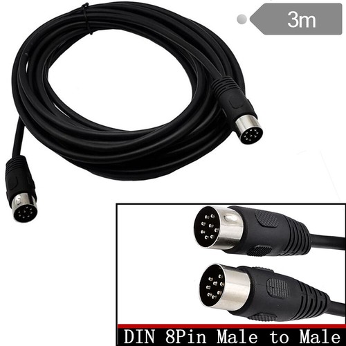 0.5/1/1.5/3/5/M MIDI 8 Pin Din Male To Male Audio Data Signal Adapter Cable 2PCS - Picture 11 of 16