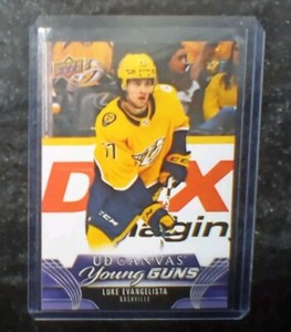 2023-24 Upper Deck Series 1 - Ud Canvas Young Guns #C108 Luke Evangelista (RC)
