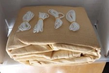 Tan/Cream Sun Shade Sail Rectangle 12'x16' UV Block Canopy For Patio