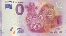 Biglietto 0 Euro Bioparco Doué La Fontaine Francia 2016 Numero 4000
