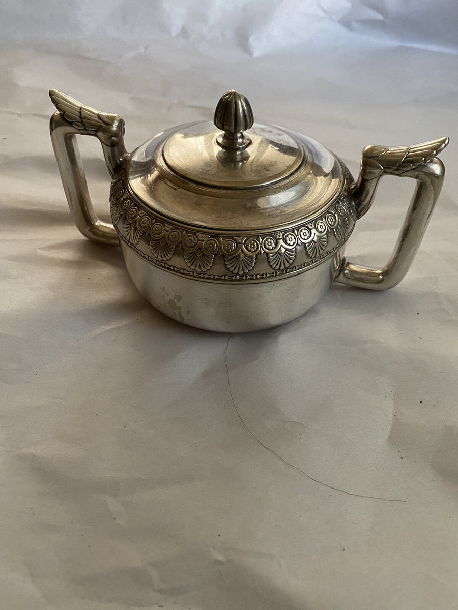 Antique Gorham Co. Silver Soldered Sugar Bowl | eBay