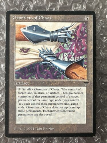 ***English Gauntlets of Chaos*** MTG Legends Magic -Kid Icarus- - Picture 1 of 2