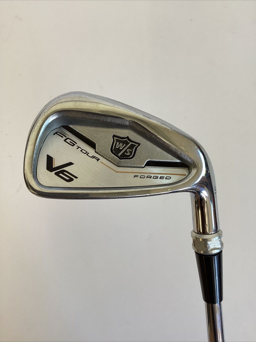 Left Handed Wilson V6 FG Tour Forged 9 Iron Stiff Steel Shaft Tour Fit Grip Left Handed Wilson V6 FG Tour Forged 9 Iron Stiff Steel Shaft Tour Fit Grip
